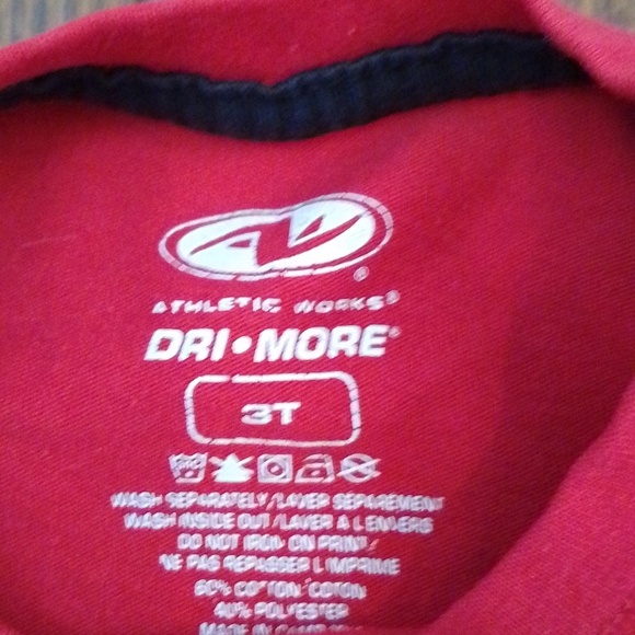 Kids 3T red t-shirt attitude is everything from athletic works - Picture 2 of 3